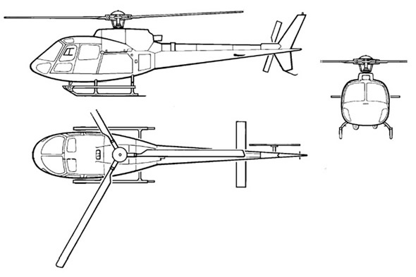 アエロスパシアル式 AS350B 型